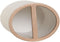 Glas Home ESPRIT Wit Natuurlijk Hars Bamboe 9,5 x 7 x 11 cm