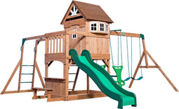 Backyard Discovery Montpelier Speeltoren met Schommels, Glijbaan en Klimrek