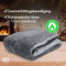 Infinity Goods Elektrische Deken - Warmtedeken - 2-Persoons - 180 x 160 cm - 10 Warmtestanden - Antraciet