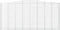 vidaXL - Schanskorven - 4 - st - gewelfd - 400x50x180/200 - cm - ijzer