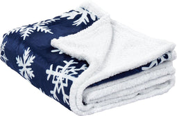 ANISE - Bedsprei - Blauw/Wit - 150 x 200 cm - Stof