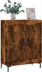 vidaXL - Dressoir - 69,5x34x90 - cm - bewerkt - hout - gerookt - eikenkleurig