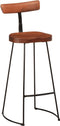 vidaXL - Barkrukken - 2 - st - 49x43x103 - cm - massief - mangohout
