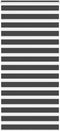 vidaXL - Zebra - rolgordijn - 100x200 - cm - stofbreedte - 95,9 - cm - zwart