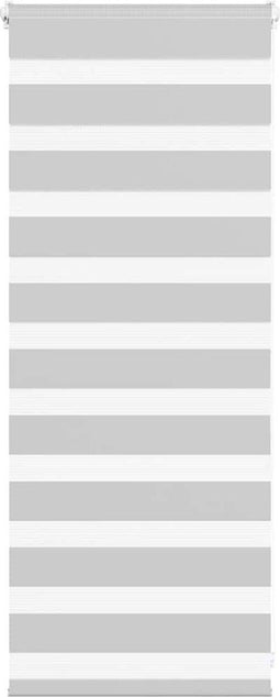 vidaXL - Zebra - rolgordijn - 65x100 - cm - stofbreedte - 60,9 - cm - lichtgrijs