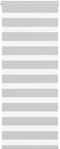 vidaXL - Zebra - rolgordijn - 65x100 - cm - stofbreedte - 60,9 - cm - lichtgrijs