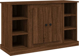vidaXL - Dressoir - 100x35,5x60 - cm - bewerkt - hout - bruin - eikenkleur