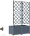 vidaXL - Tuinplanten - met - Water - Irrigatiesysteem - 2 - stuks - Lichtgrijs