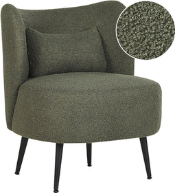 Fauteuil OTSBY Bouclé Donkergroen
