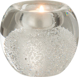 J-Line theelichthouder Presse-Papier - transparant - glas