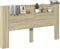 vidaXL - Hoofdbordkast - met - LED - 180x16,5x103,5 - cm - sonoma - eikenkleurig