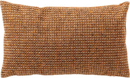 Dutch Decor LOLA - Kussenhoes 30x50 cm - geweven look - Brown Patina - bruin - met rits - zonder binnenkussen