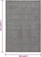 vidaXL - Vloerkleed - kortpolig - 160x230 - cm - grijs