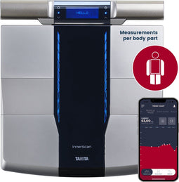 TANITA RD-545HR - Slimme Segmentale Lichaamsanalyse Weegschaal - Vetpercentage Spiermassa Hartslag (4 stuks)