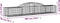 vidaXL - Schanskorven - 5 - st - gewelfd - 300x50x40/60 - cm - gegalvaniseerd - ijzer