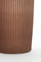 Light&living Vaas Ø30x70 cm CAMPOS glas mat bruin