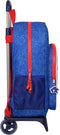 Schoolrugzak met Wielen Sonic Let's roll Marineblauw 33 x 42 x 14 cm