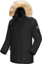Subprime - Heren Jas winter Parka Tommy - Zwart - Maat XL