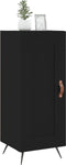 vidaXL - Dressoir - 34,5x34x90 - cm - bewerkt - hout - zwart