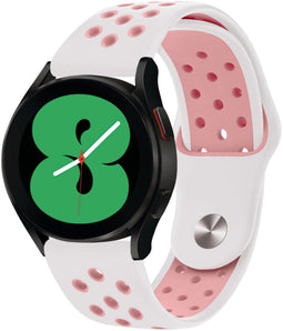 imoshion Siliconen sport bandje - Universeel 20 mm aansluiting - Wit / Roze
