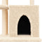 vidaXL - Kattenmeubel - met - sisal - krabpalen - 83,5 - cm - crèmekleurig