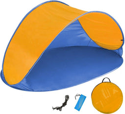 tectake® Strandtent - Pop-Up met UV-Bescherming - 220 x 120 x 100 cm