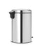 Brabantia NewIcon Prullenbak - 20 liter - Pedaal - Brilliant Steel