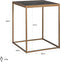 Richmond Interiors Bijzettafel Blackbone brass 50x50 (Black rustic)