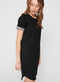 JDY JDYIVY S/S DRESS JRS NOOS - Jurk - O-hals Korte mouwen - Zwart