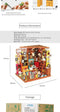 Robotime modelbouw Miniatuur bouwpakket Sam's Study hout/papier/kunststof - 190mm hoog x 225mm breed x 185mm diep - met lampje