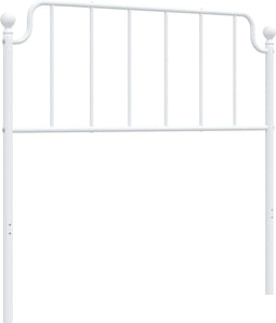 vidaXL - Hoofdbord - 100 - cm - metaal - wit
