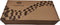 Kleine Backgammon koffer zwart/wit - Maat S 25cm - Merk Yenigün Tavla - reisversie