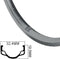 Ryde Velg Hl32 28 Inch (635-33) 36 Gaats 14g Spaken Zilver
