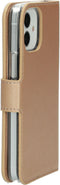 Mobiparts iPhone 12 Mini - Wallet Case - Saffiano motief - Koper