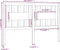 vidaXL - Hoofdbord - 156x4x100 - cm - massief - grenenhout - grijs