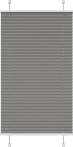 vidaXL - Plissé - rolgordijn - 80x150 - cm - stofbreedte - 79,4 - cm - antraciet