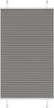 vidaXL - Plissé - rolgordijn - 80x150 - cm - stofbreedte - 79,4 - cm - antraciet
