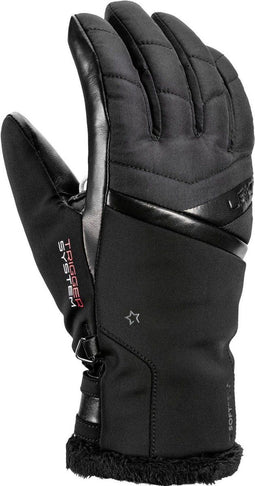 LEKI Snowfox 3D Women - Ski handschoenen - Primaloft® vulling waterdicht - Zwart wit