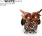 The White Series - Owl solar light – LED - Duo pack - Bronskleurig