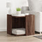 vidaXL - Kattenbakkast - 53x53x51 - cm - bewerkt - hout - bruin - eikenkleurig