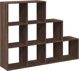 vidaXL - Kamerscherm - / - boekenkast - 137,5x29x103,5 - cm - hout - bruin - eiken