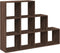 vidaXL - Kamerscherm - / - boekenkast - 137,5x29x103,5 - cm - hout - bruin - eiken