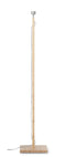 GOOD&MOJO Vloerlamp Fuji - Zwart/Bamboe - Ø47cm - Scandinavisch,Bohemian - Staande lampen voor Woonkamer - Slaapkamer