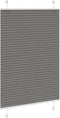 vidaXL - Plissé - rolgordijn - 95x150 - cm - stofbreedte - 94,4 - cm - antraciet