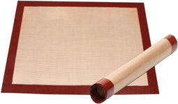 Bakeflon Brood-/afbakmat 30 X 40 Cm Siliconen Bruin/rood