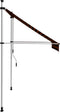 vidaXL - Luifel - handmatig - uittrekbaar - 200 - cm - oranje - en - bruin
