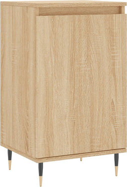 vidaXL - Dressoir - 40x35x70 - cm - bewerkt - hout - sonoma - eikenkleurig