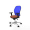 Piqueras y Crespo 2D086N0 - Bureaustoel - Verstelbare hoogte met armleuning - Blauw Bruin