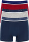 Schiesser 95/5 Organic - Herenshorts - 3-pack - Rood Blauw Grijs-gemêleerd (3-pack)