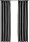 Larson - Luxe effen blackout gordijn - met haken - 3m x 2.5m - Donkergrijs
